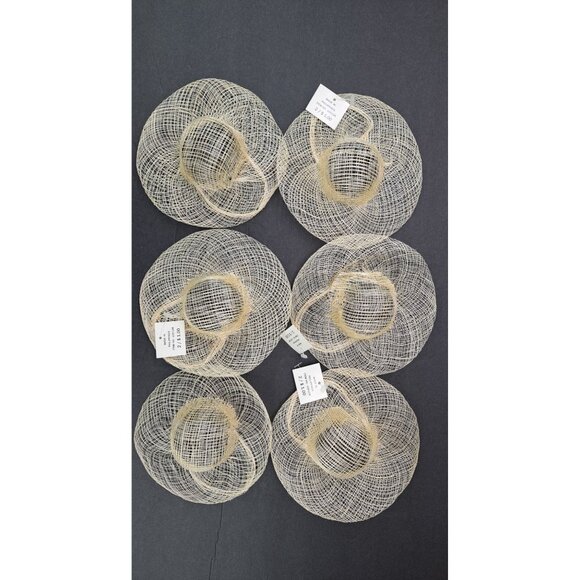 Vintage Doll Hats Lace Craft Accessories Crochet Lot Of 10 White Tan New Sinamay - Picture 3 of 7